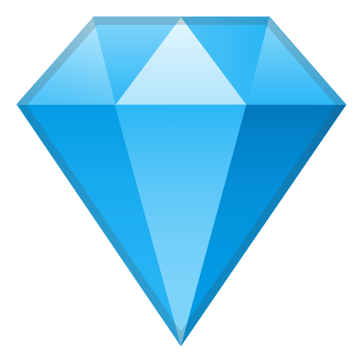 Home diamond emoji by google